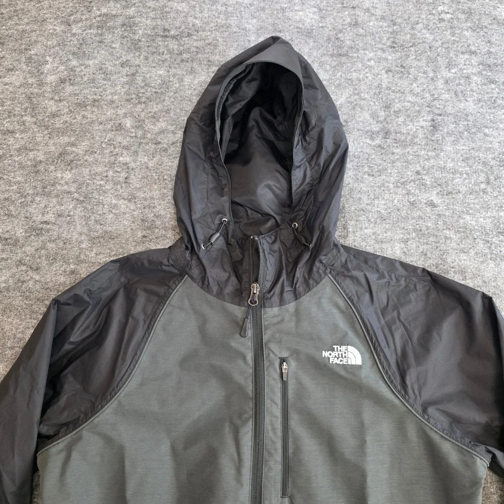 The North‎ Face Jacket Womens Medium Regular Grey Black DryVent Full Zip Hooded